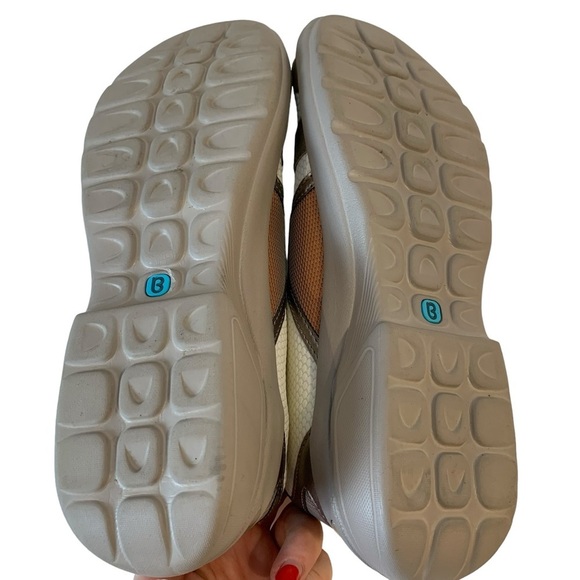Bzees Women's Athletic Shoes in White and Brown - Picture 4 of 7